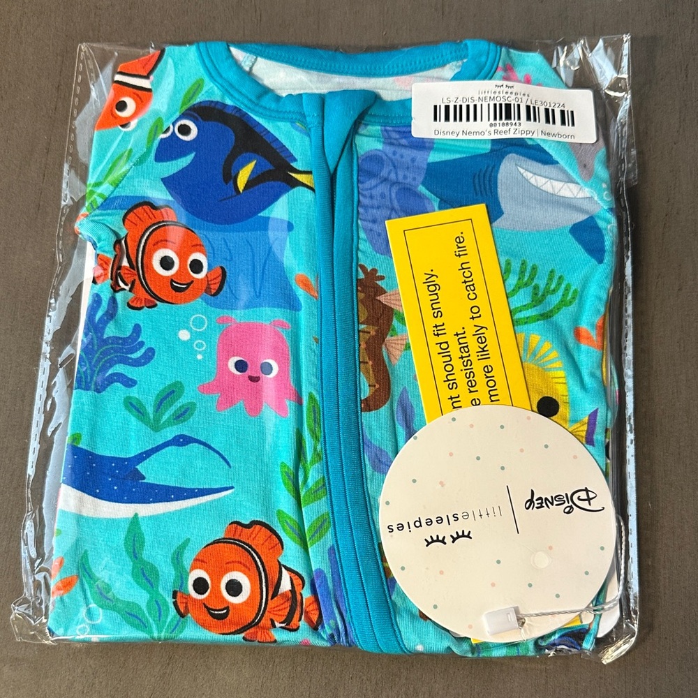 🌲Little Sleepies Disney Nemo’s Reef Zippy